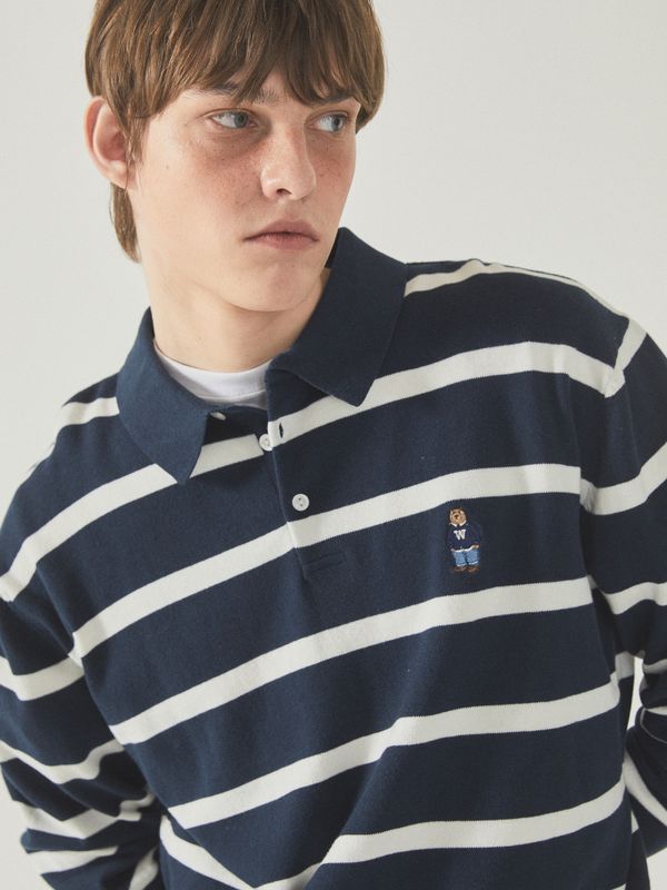 Color Stripe Sweater(U)_WHKAF2356U