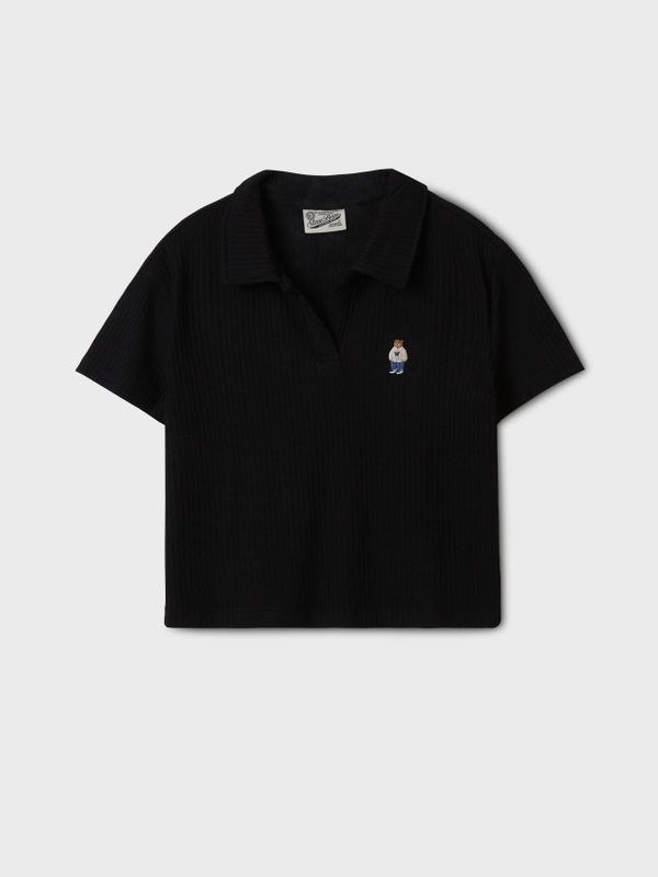 Steve Ribbed Collar T-Shirt_WHHAF3751F