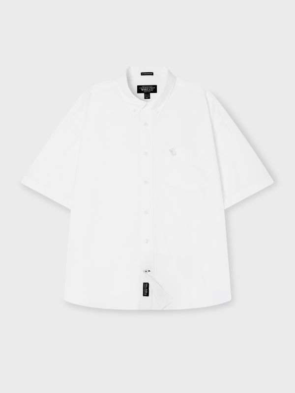 WHOAU Áo sơ mi UNISEX Surf Bear Cotton Shirts(U)_WHYWG2541U