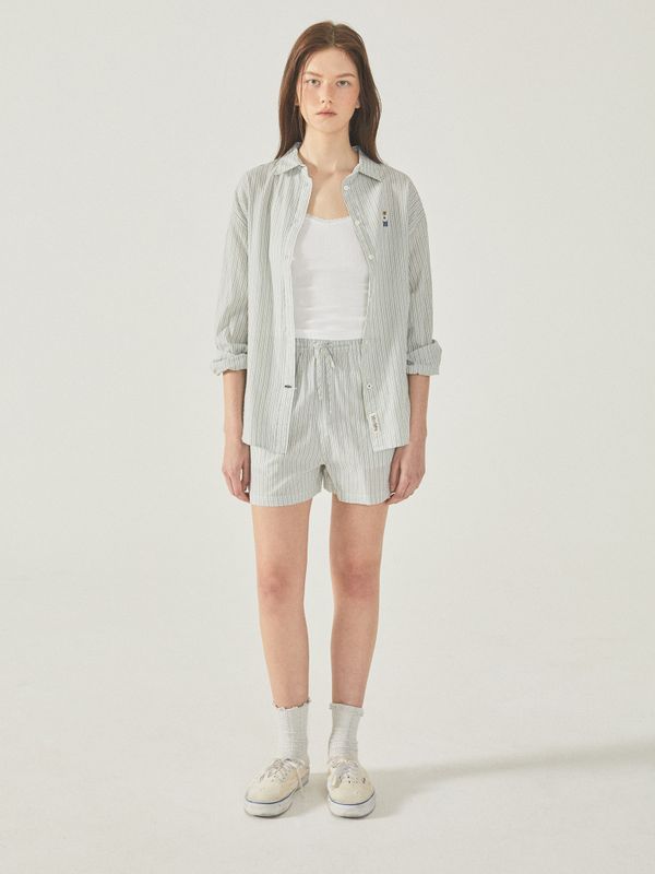 Steve Striped Cotton Shorts(Set-up)_WHTHF3701F
