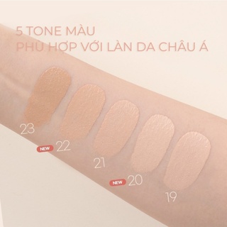 Kem nền cao cấp Javin De Seoul chai thủy tinh, cho lớp nền lì mịn, kiềm dầu - Wink Foundation