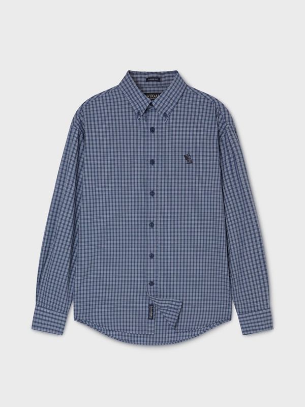WHOAU Áo sơ mi UNISEX Loose-fit Check Shirts (U)_WHYCG2431U