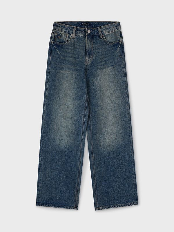WHOAU Quần jeans nữ Semi Wide Denim (F)_WHTJG2312F
