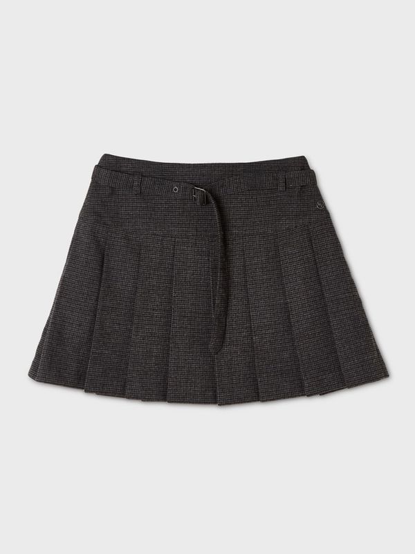 WHOAU Chân váy Short Pleats Skirt_WHWHGB821F