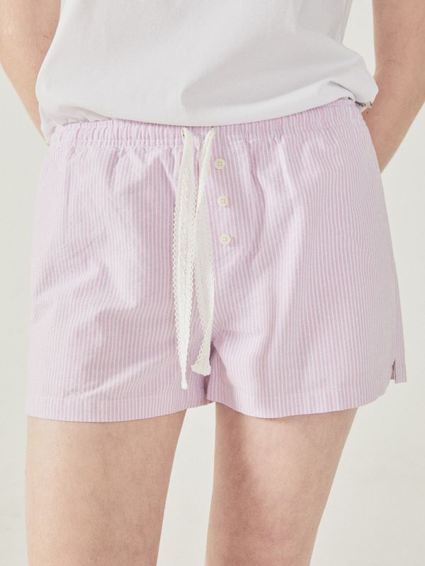Stripe Banding Shorts(F)_WHTHF2591F