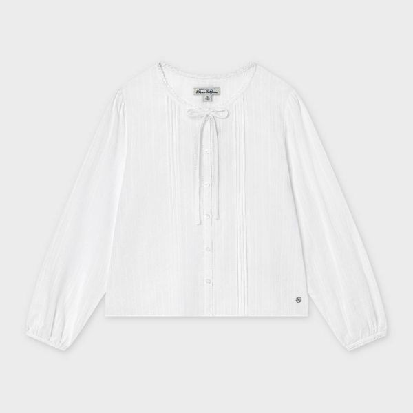 WHOAU Áo kiểu nữ Meichan Bow-Tie Blouse_WHYAG2592B