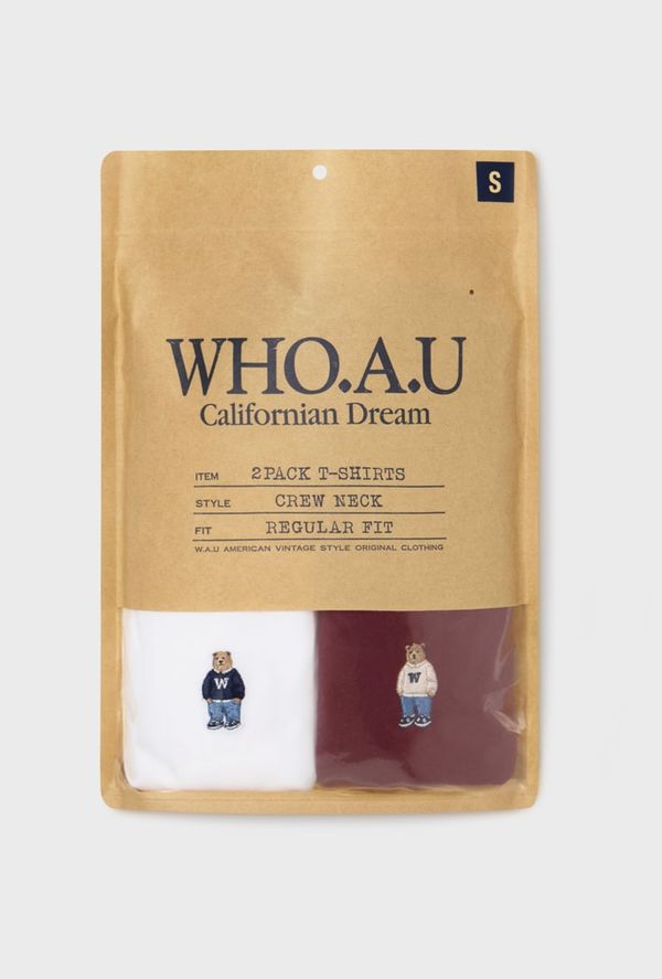 WHOAU Áo thun (2PACK)Steve Solid T-shirt[B]_WHRAG3751U