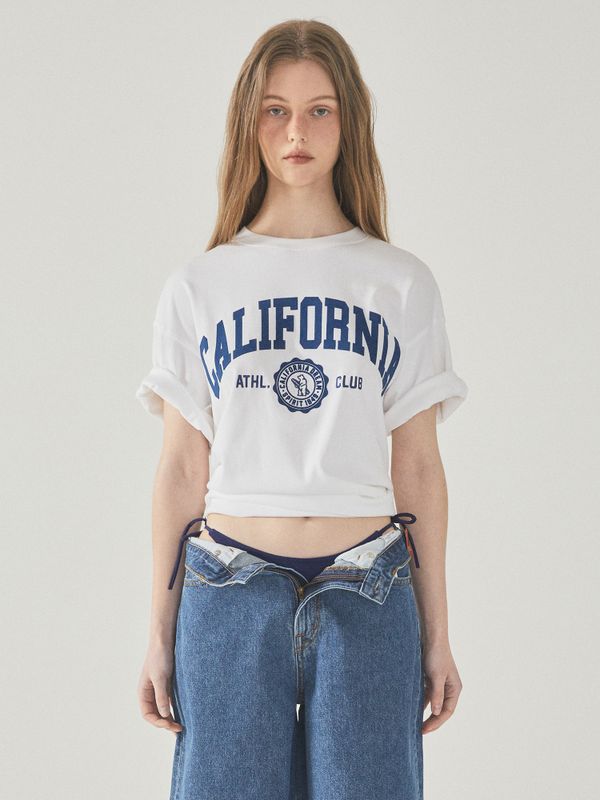 California Letter Short Sleeve T-shirt_WHRAF2321U