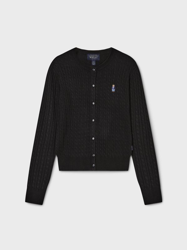 Steve High Gauge Wool Cable Cardigan