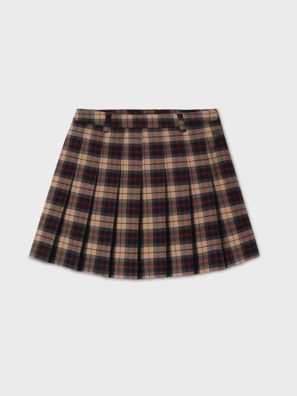 WHOAU Chân váy Short Pleats Buckle Skirt_WHWHF4952F