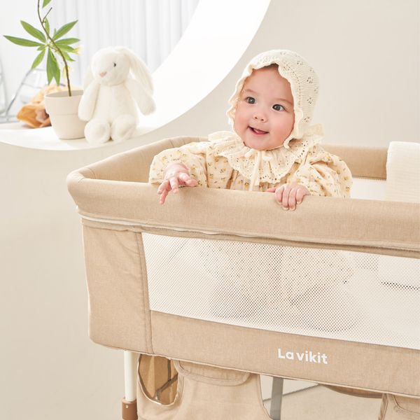 Nôi xếp đa năng tiện lợi cho trẻ sơ sinh La vikit thế hệ thứ 3