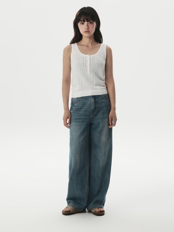 WHOAU Quần nữ Lightweight Wide Denim(F)