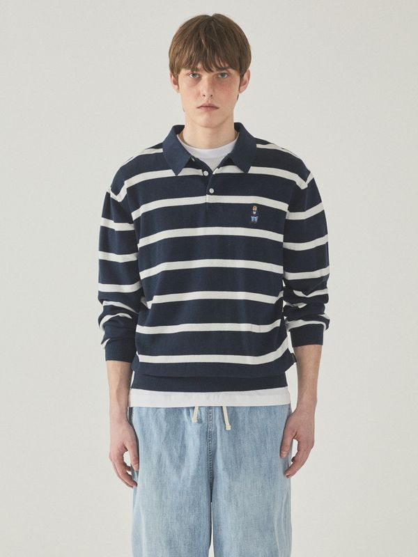 Color Stripe Sweater(U)_WHKAF2356U