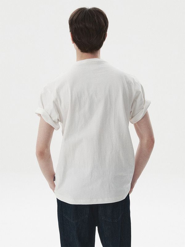 WHOAU Áo thun UNISEX USA Patch T-shirt_WHRAG2431U