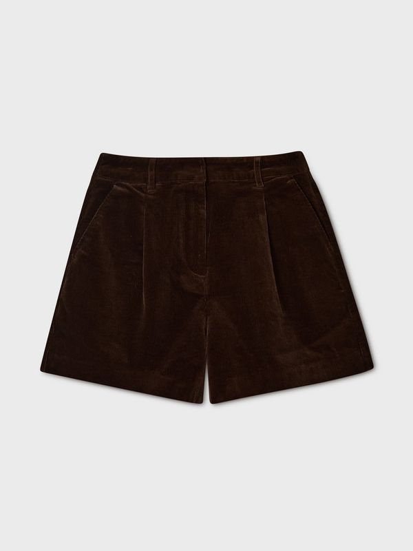 WHOAU Quần ngắn nữ Corduroy Shorts_WHTHGBT41F