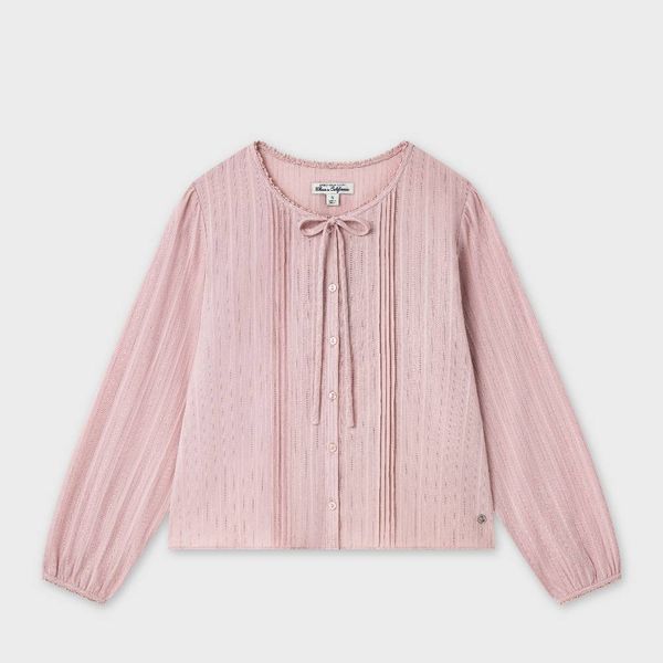 WHOAU Áo kiểu nữ Meichan Bow-Tie Blouse_WHYAG2592B