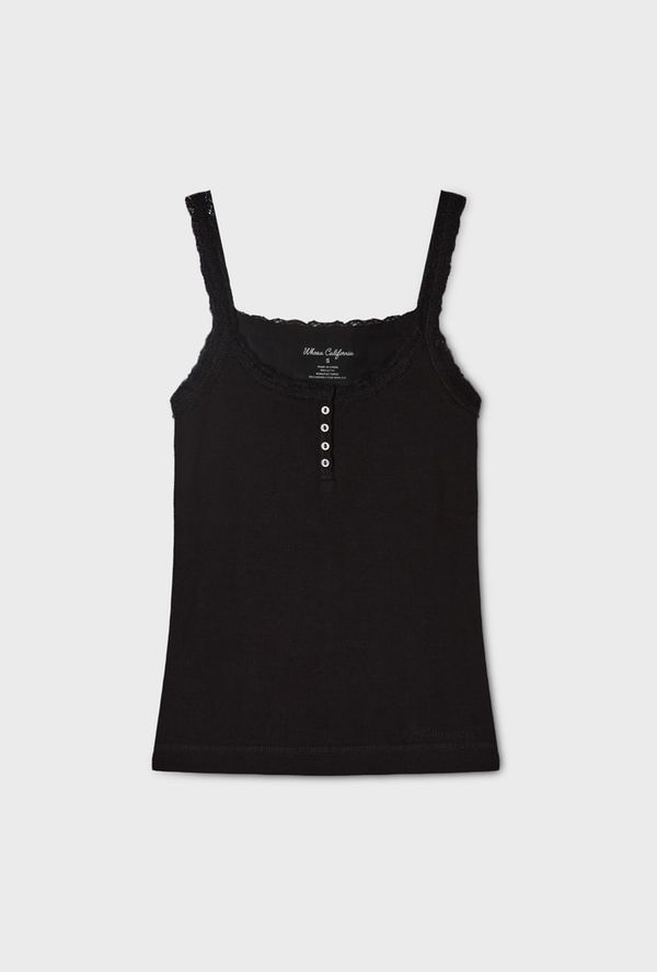 WHOAU Áo thun Lace Henryneck Sleeveless(F)_WHRNG3723F