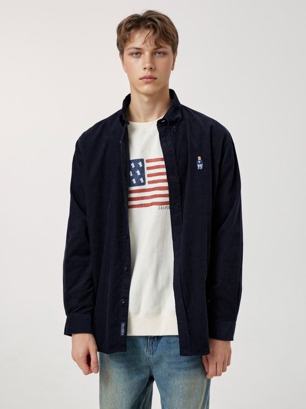 WHOAU Áo sơ mi unisex Steve Corduroy Shirts(U)_WHYAF4924U