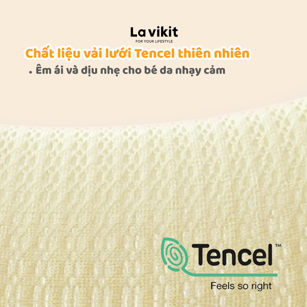 Gối sơ sinh chống bẹp đầu dành cho trẻ 1-18 tháng Lavikit