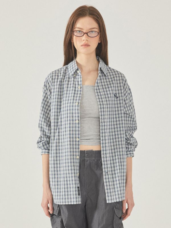 Loose-fit Check Shirts (U)_WHYCF3733U