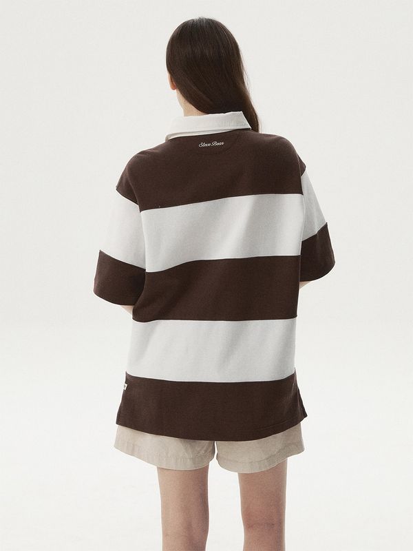 WHOAU Áo thun Steve Colorblock Collar T-Shirt_WHHAG2421U-1779093385