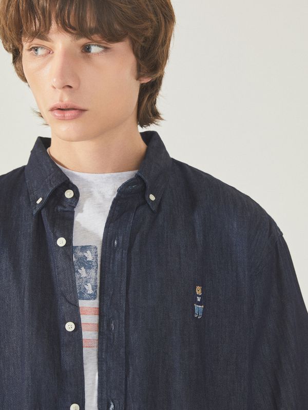 Steve Denim Short Sleeve Shirts_WHYJF2512U