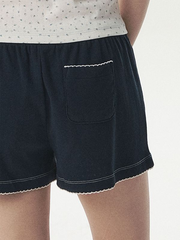 WHOAU Quần ngắn nữ Eyelet Shorts (Set-Up)_WHTMG2531F