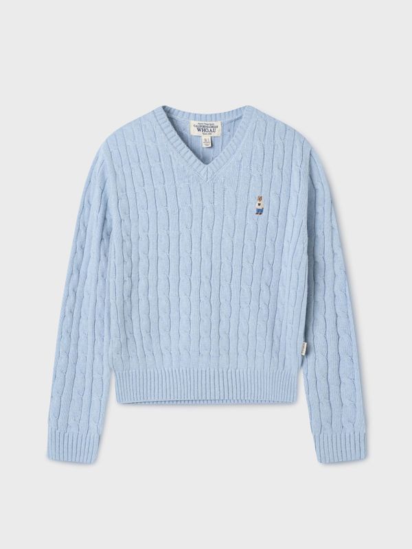 Steve Cable V-Neck Pull over_WHKAF4912F