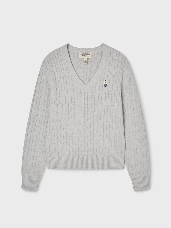 Steve V-neck Cable Sweater