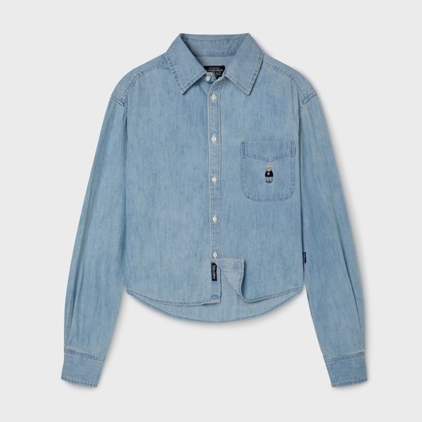 WHOAY Áo sơ mi nữ Steve Crop Denim Shirts (F)_WHYJG2334F