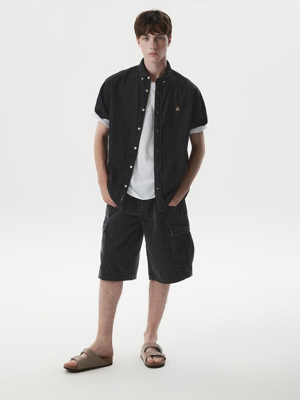 Bermuda Cargo Denim Shorts(U)