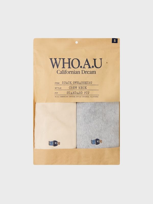 WHOAU Áo nỉ (2PACK)Steve Sweatshirt[B]_WHMWGB951U