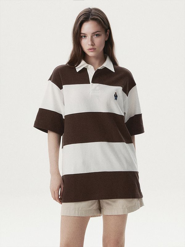 WHOAU Áo thun Steve Colorblock Collar T-Shirt_WHHAG2421U-1779093385