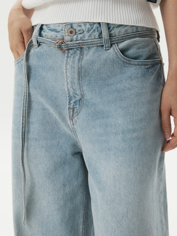 WHOAU Quần dài nữ Vintage Washing Wide Denim(F)_WHTJG2313F