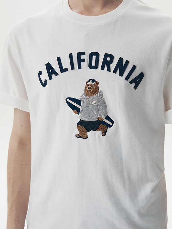 WHOAU Áo thun UNISEX Steve Patch T-shirt_WHRAG2421U