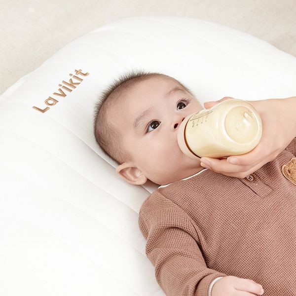 Gối chống trào ngược La vikit dành cho trẻ sơ sinh, hạn chế nôn trớ, ọc sữa, vải bông mềm mại