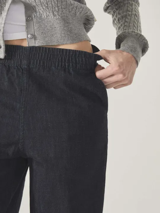 WHOAU Quần Easy Bending Denim(U)_WHTJF2313U