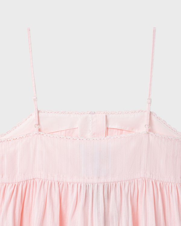 WHOAU Áo hai dây Meichan Ribbon Sleeveless Blouse Sheen_WHYAG2566B