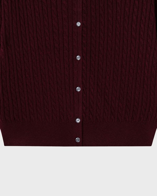 WHOAU Áo len Steve High Gauge Wool Cable Cardigan_WHCKGB912F