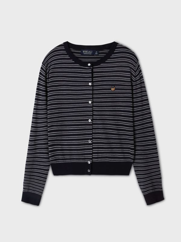 Steve Head Point Plain Cardigan(Set-up)_WHCKF4941F