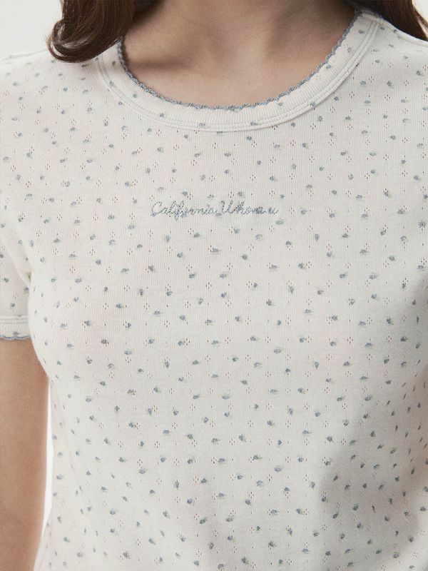WHOAU Áo thun nữ Feminine Picot T-Shirt_WHRAG2531F