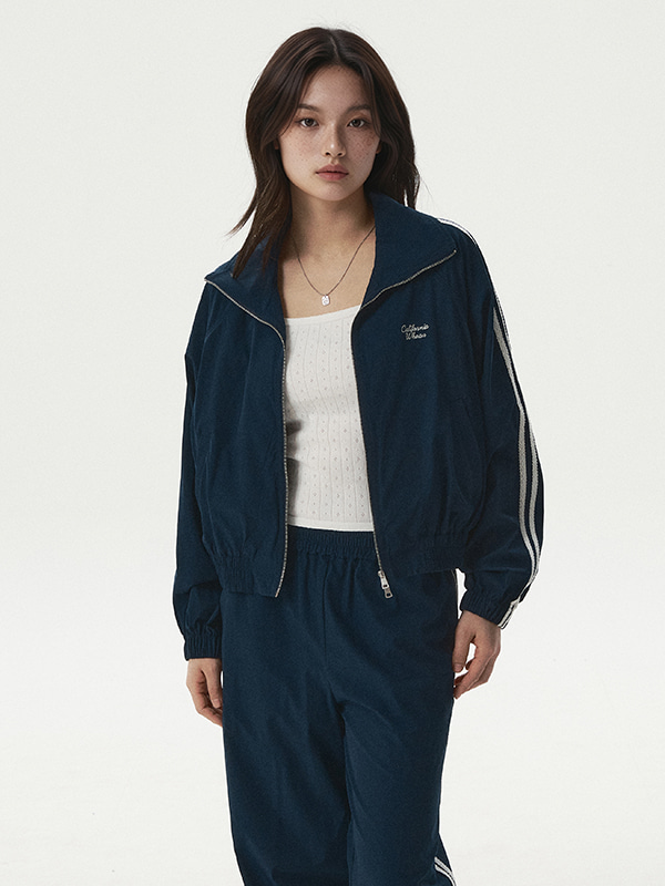 WHOAU Áo khoác nữ Eyelet Zip-up Jacket_WHJJG2364F