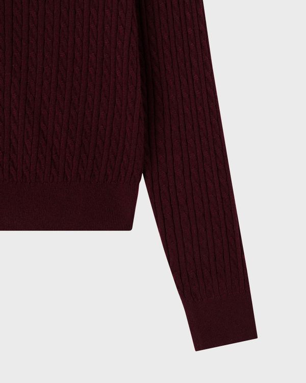 WHOAU Áo len Steve High Gauge Wool Cable Cardigan_WHCKGB912F