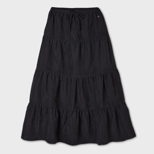 WHOAU Chân váy nữ Long Tiered Skirt_WHWHGB941F