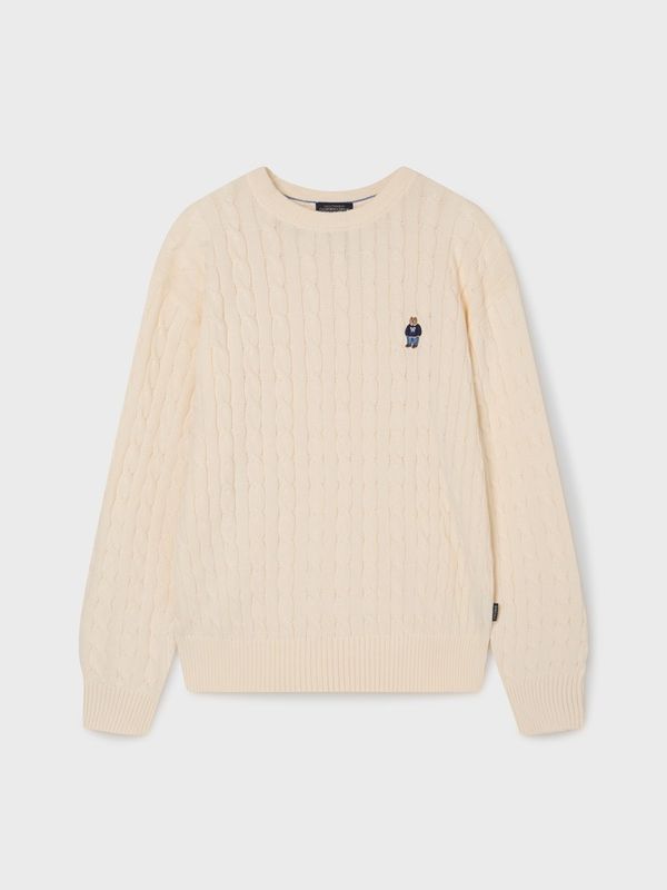 WHOAU Áo len nam Steve Cable Sweater_WHKAG1121M