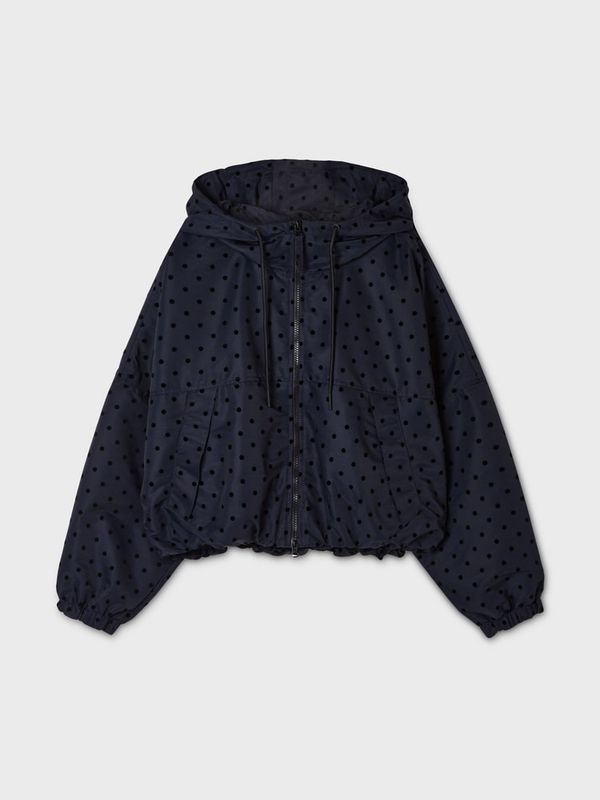WHOAU Áo khoác Hooded Crop Windbreaker_WHJJGB822F