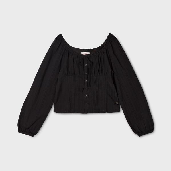 WHOAU Áo kiểu nữ Slim Fit Pintuck Blouse_WHBLGB832