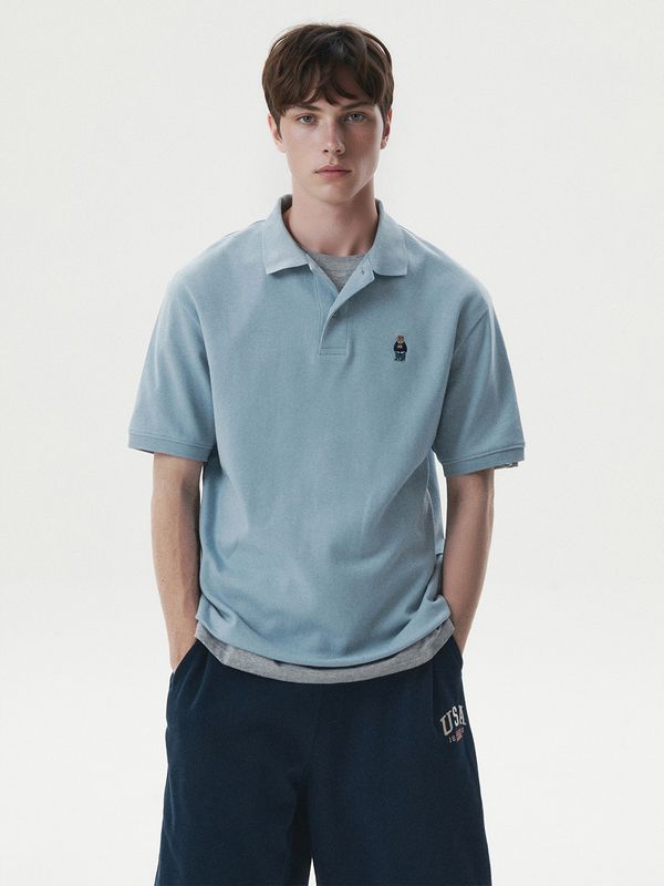 WHOAU Áo thun Steve Collar T-Shirt_WHHAG2411U