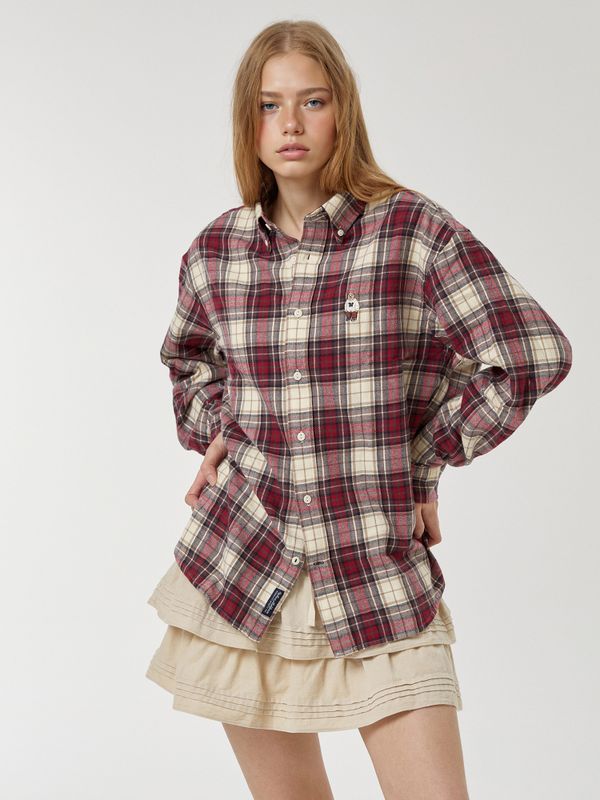 WHOAU Áo sơ mi Steve Tartan Flannel Check Shirts (U)_WHYCF4931U