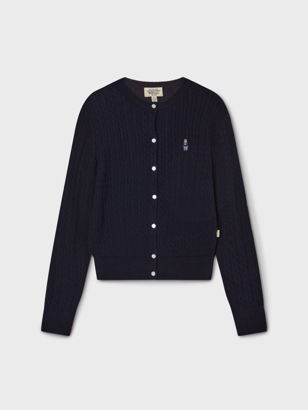 Steve High Gauge Cotton Cable Cardigan_WHCKG2325F